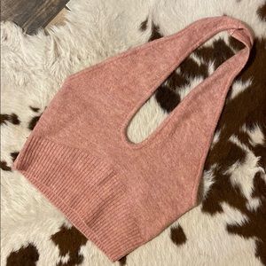 Sweater Halter Top
